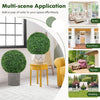 Lucktree 2 PCS 20 Inch Artificial Plant Topiary Ball, Round Faux Boxwood Balls Outdoor