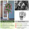 Lucktree 5.5FT Faux Wisteria Tree in Nursery Pot with Blooming Flowers
