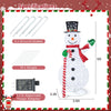 Lucktree 5 FT Pop-up Lighted Christmas Snowman