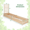Lucktree Raised Garden Bed with Trellis, 93" L x 25" W x 40" H