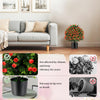 Lucktree 21.5’’ Artificial Rose Topiary Ball Tree for Indoor Outdoor