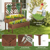 Lucktree Raised Garden Bed with Trellis