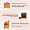 Lucktree Outdoor Bench with Raised Garden Beds (42"x11"x11.5")