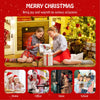 Lucktree 5ft / 6ft / 7ft Pre-Lit Artificial Christmas Tree with Lush PVC & PE Tips Warm White LED Lights