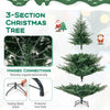Lucktree 6FT / 7FT Pre-Lit Artificial Christmas Tree with PVC & PE Mixed Branch Tips