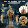Lucktree 7 FT Halloween Decoration Animated Standing Scarecrow