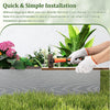 Lucktree 6 Pack Galvanized Steel Landscape Edging