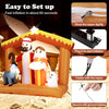 Lucktree 6 FT Christmas Inflatables Nativity Scene Outdoor Decoration