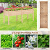 73" L x 23" W x 30" H Raised Garden Bed with Drain Hole