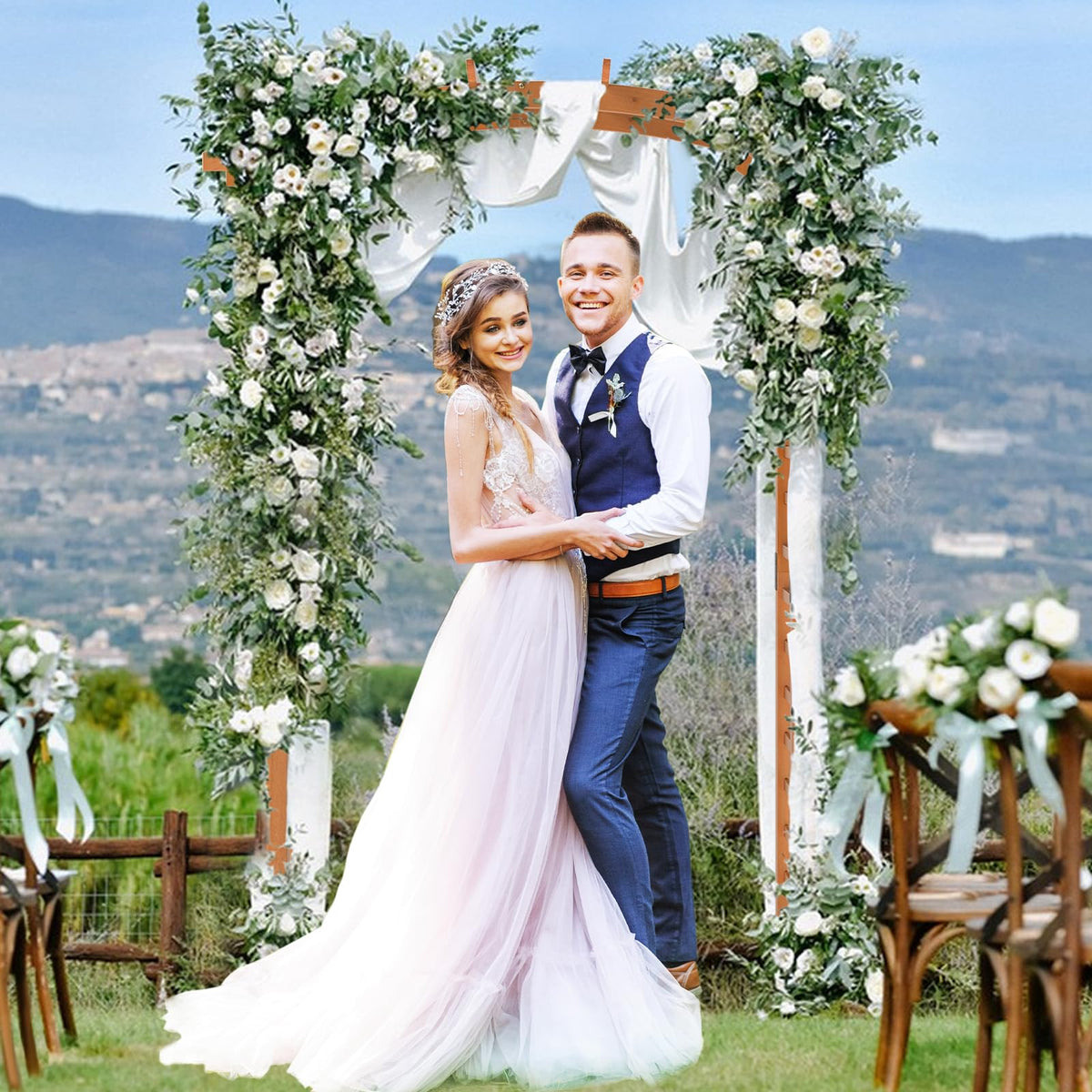 Lucktree Wooden Wedding Arch for Ceremony Party