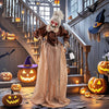 Lucktree Halloween Animatronic, Talking Zombie Maid in Lantern
