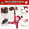 Lucktree 8.5 FT Christmas Inflatable Reindeer & Climbing Santa Claus