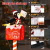 Lucktree 4.8 FT Christmas Lighted Penguin on Mailbox