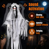 Lucktree 6 FT Animated Halloween Ghost Bride Decoration with Lighted Eyes