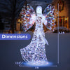 Lucktree 5.2 FT Christmas Lighted Iridescent Angel