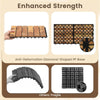 Lucktree 24" x 12" Acacia Wood Deck Tiles with Drainage Base