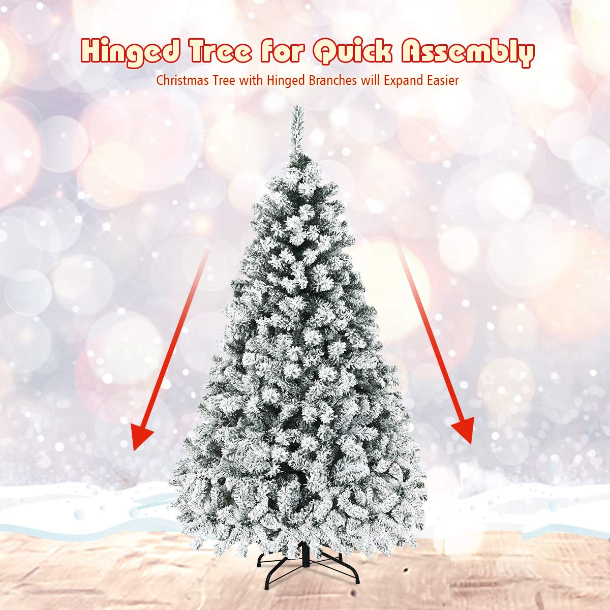 Lucktree 6ft Pre-Lit Artificial Christmas Tree - LucktreeUS