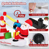 Lucktree 7 FT Christmas Inflatable Santa Outdoor Decoration