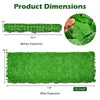 Lucktree 118" x 39.4" Artificial Hedges Fence Faux Ivy Vine Greenery Wall