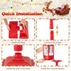 Lucktree 61 Inch Christmas Street Lamp, Festive Musical Lamp Post w/Detachable Snow Globe Lantern