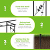 Lucktree 84'' Garden Arbor with Bird Feeding Station