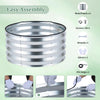 Lucktree 2 Pack Round Galvanized Raised Garden Bed Kit (2x2x1 FT)