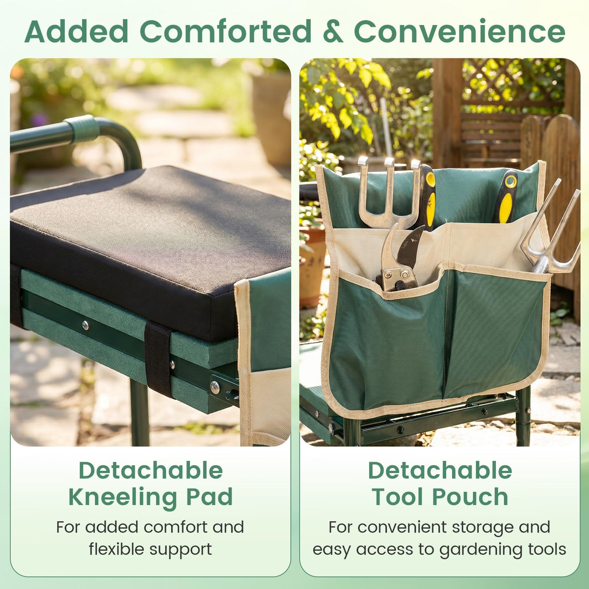 Lucktree Garden Kneeler and Seat for Seniors Women Men