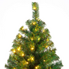 Lucktree 9ft Artificial Pre-lit Christmas Tree Premium Spruce Hinged Tree with 700 LED Lights and Solid Metal Stand - LucktreeUS