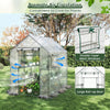 Lucktree 57”L x 57”W x 77”H Walk-in Greenhouse for Outdoors