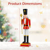 Lucktree 32.5 Inch Christmas Nutcracker with High Hat and Beautiful Scepter