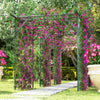 Lucktree Outdoor Grape Vine Trellis for Climbing Plants 79" x 59" x 78" Large Garden Arch
