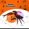 Lucktree 5 FT Halloween Inflatable Spider with Pumpkin, LED Lighted Halloween Decoration