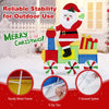 Lucktree Lighted Santa on Train Christmas Decoration with LED Lights