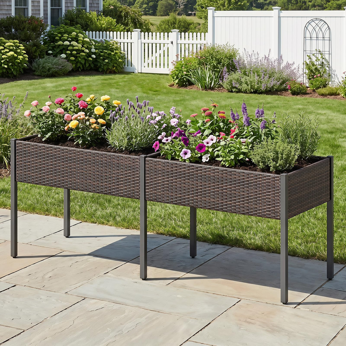 Lucktree 6 x 2 FT Raised Garden Bed with Legs