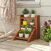 Lucktree Plant Stand for Desk 4-Tier Small Tabletop Ladder Shelf for Succulents