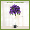 Lucktree 53” Bougainvillea Artificial Tree with 576 Flowers