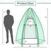 Lucktree Portable Walk-in Greenhouse - 5.5’x5.5’x6’ PE Cover, Roll-up Zippered Door, Window