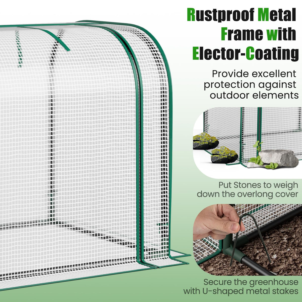 Lucktree Raised Garden Bed with Cover