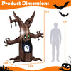 Lucktree 8 FT Halloween Inflatable Dead Tree with Animated Popping Ghost