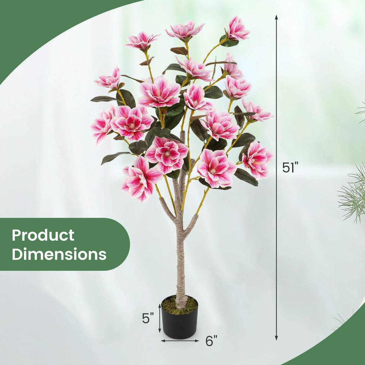 Lucktree 51” Artificial Magnolia Tree