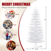 Lucktree 7ft Pre-Lit Artificial Christmas Tree with 923 Multicolored LED RGB Lights