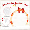 Lucktree 10.4 Feet Christmas Archway with Large Bow and LED Lights