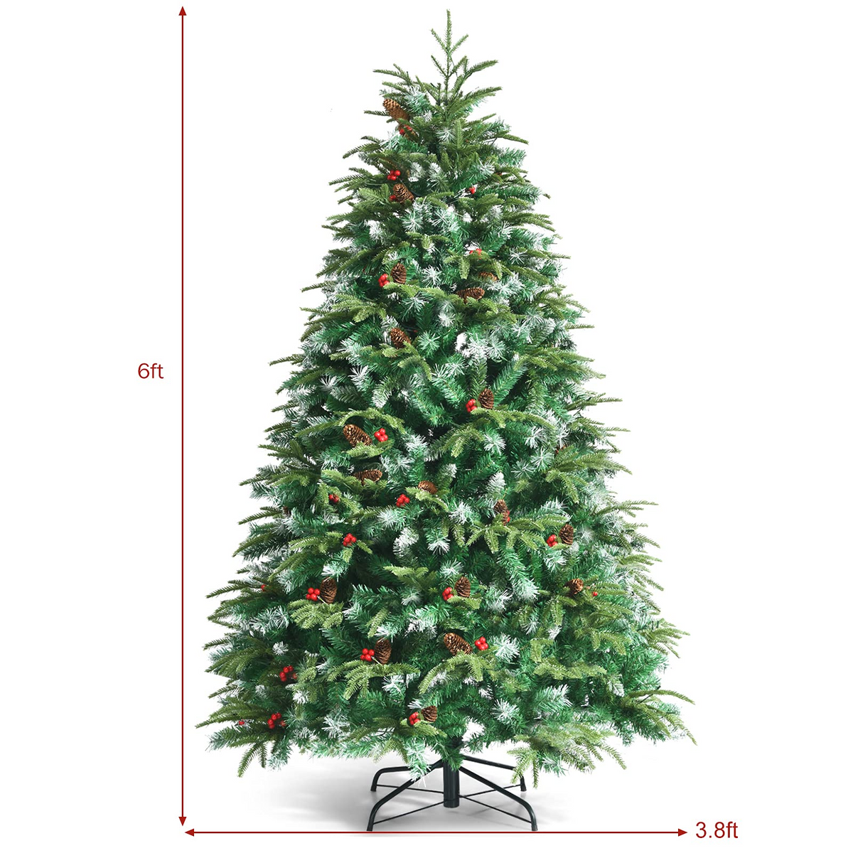 Lucktree 5 ft / 6 FT Pre-Lit Artificial Christmas Tree - LucktreeUS