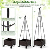 Lucktree Raised Garden Bed with Wheels & Tomato Cage