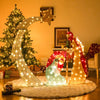 Lucktree 5 FT Christmas Nativity Set, Pre-Lit Nativity Scene w/ 140 Warm White LED Lights