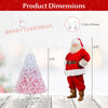 Lucktree Pink Gradient & White Snow Flocked Christmas Tree | Home Office Decoration