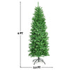 Lucktree 6ft Pre-lit Artificial Christmas Tree, Hinged Fir Pencil Christmas Tree with 250 LED Lights - LucktreeUS