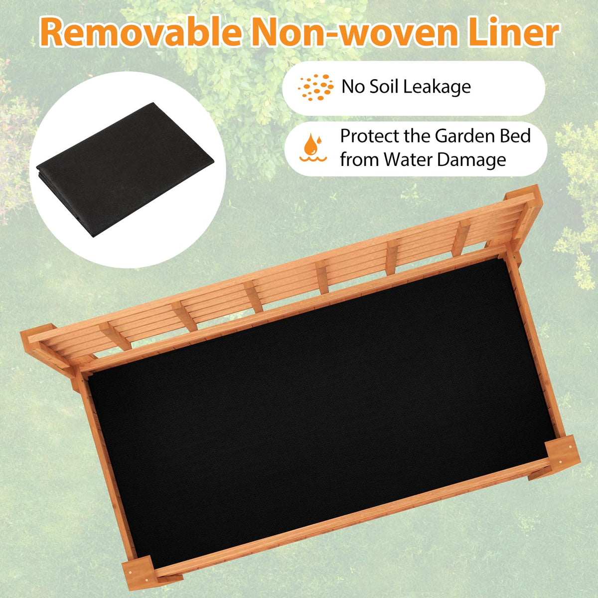 Lucktree Raised Garden Bed with Trellis