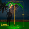 Lucktree 7.5 FT Lighted Palm Tree, Tropical Christmas Tree with 332 LED Lights