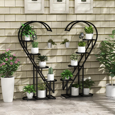 Lucktree 5 Tier Metal Plant Stand Indoor
